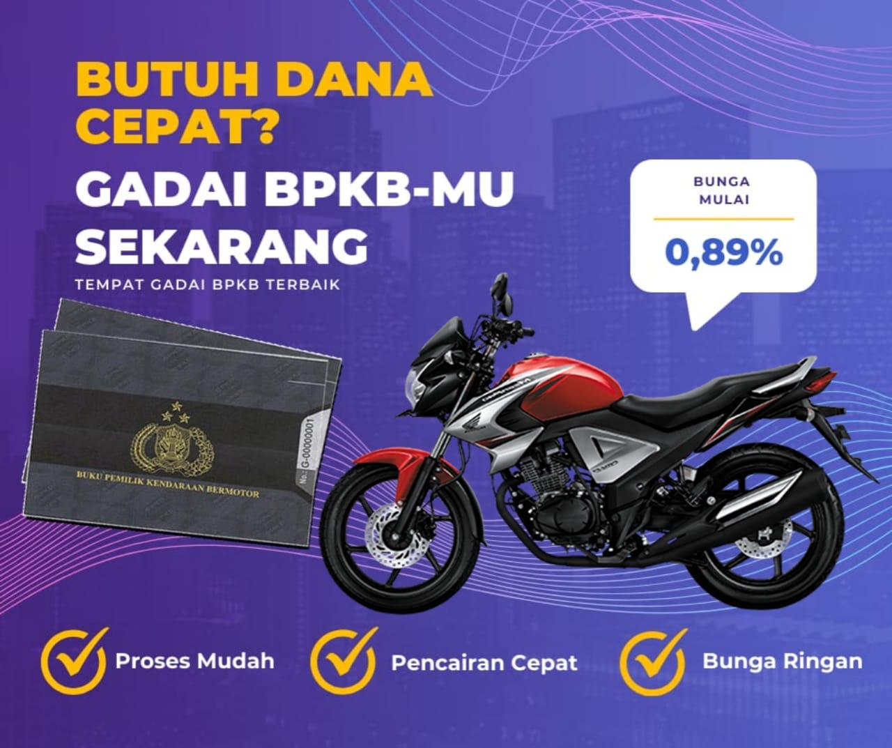 Pinjaman Dana Jaminan Bpkb Motor Honda NewMegapro Cw Dapat Pinjaman Berapa? Seperti Ini Simulasinya